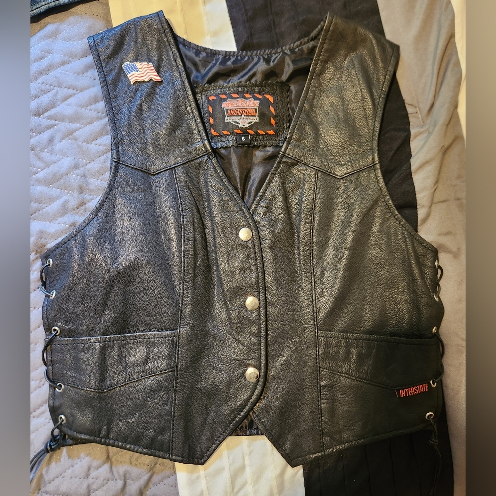 Leather vest